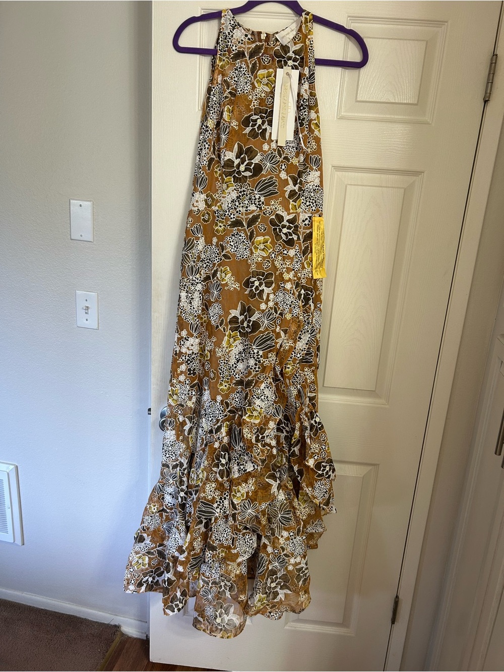 Bronx and Banco Sicilia Ruffle Dress in Multi NWT 8 - Picture 3 of 7